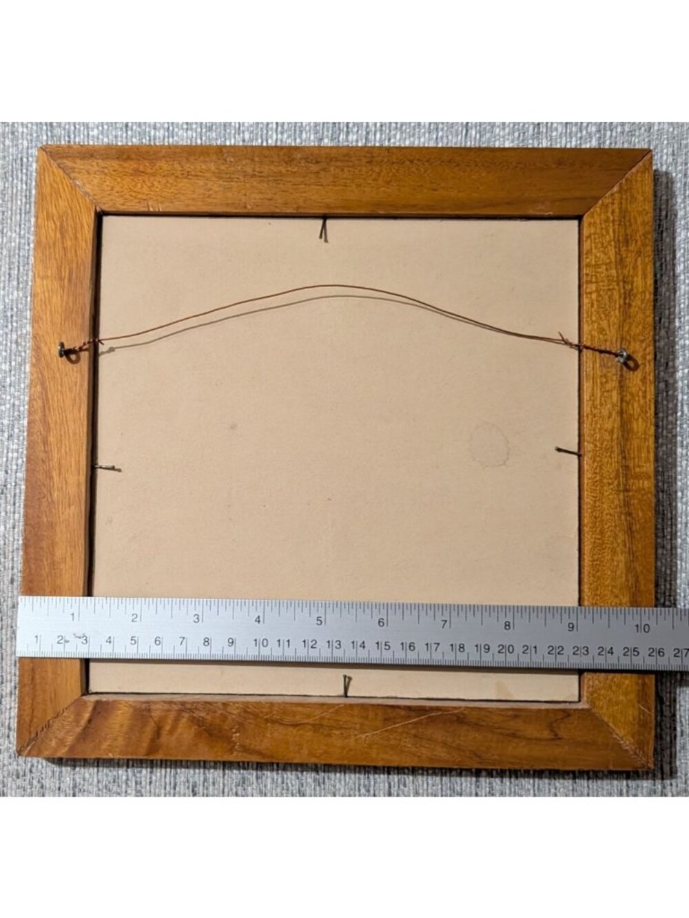 Vintage Paint by Number Cardinal red Birds Yellow Flowers wooded 10 in Folk art - Picture 9 of 11